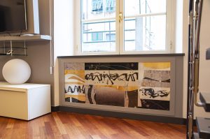 Decorazione a mano in metallo laccato per appartamenti