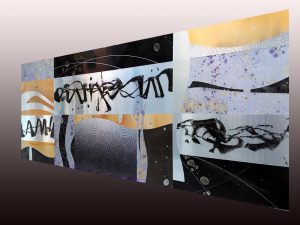 Decorazione a mano in metallo laccato per appartamenti